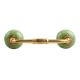 Pea Green Crackle Ceramic Bridge Handle